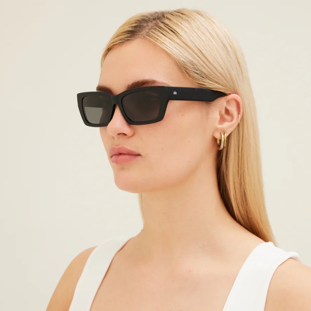 Sito Shades Outer Limits Matte Black Grey Polarized Sunglasses - NWT
